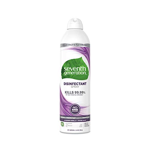 Product Cover Seventh Generation Disinfectant Spray, Lavender Vanilla & Thyme, 13.9 Ounce (Pack of 4)