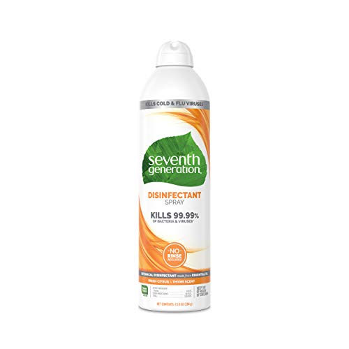 Product Cover Seventh Generation Disinfectant Spray, Fresh Citrus & Thyme, 13.9 Ounce (Pack of 4)