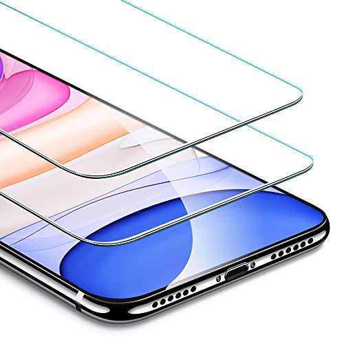 Product Cover ESR Screen Protector Compatible for iPhone 11, iPhone XR [2 Pack] [Easy Installation Frame] [Case Friendly], Premium Tempered Glass Screen Protector for iPhone 6.1 Inch (2019)