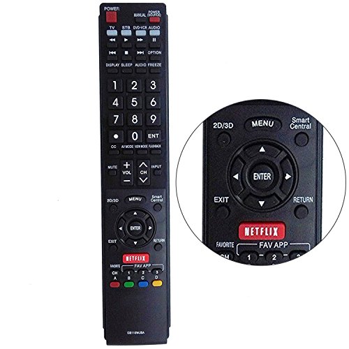 Product Cover New GB118WJSA Replacement Smart TV Remote Control Fit for Sharp Aquos TV GB005WJSA GB004WJS GA890WJSA LC60C6600U LC60EQ10U LC60EQ30U LC60LE660U LC70EQ10U LC-70EQ30U LC70SQ17U LC-70SQ17U LC80UQ17U