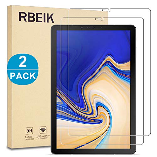Product Cover [2PACK]Samsung Galaxy Tab S4 Screen Protector Glass, RBEIK Premium 9H Hardness Scratch Resistant Bubble Free Tempered Glass Screen Protector Only for Samsung Galaxy Tab S4 Tablet 10.5-inches (SM-T835)