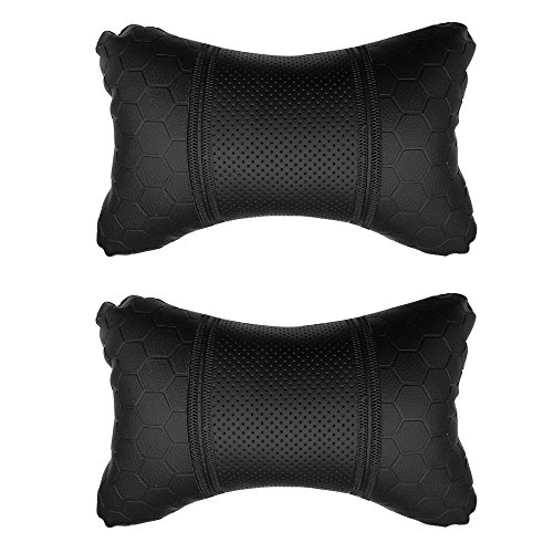 Product Cover Adroitz Car Cushion Set for Swift Dzire in Black (Set of 2)