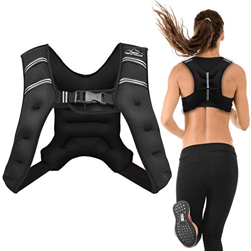 Product Cover Aduro Sport Weighted Vest Workout Equipment, 4lbs/6lbs/12lbs/20lbs/25lbs Body Weight Vest for Men, Women, Kids (12 Pounds (5.44 KG))