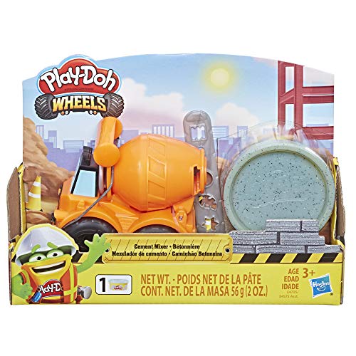 Product Cover Play-Doh Wheels Mini Cement Truck Toy with 1 Can of Non-Toxic Cement Colored Buildin' Compound
