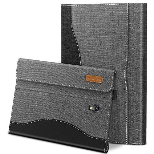 Product Cover Infiland Samsung Galaxy Tab A 10.5 Case, Multi-Angle Business Cover with Back Pocket for Samsung Galaxy Tab A 10.5-Inch SM-T590/T595/T597 2018 Release Tablet (Support Auto Wake/Sleep), Gray