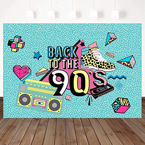 Product Cover Mehofoto 90's Backdrop Graffiti Retro Radio Fashion Shoes Photography Background 7x5ft Hip Hop 90th Themed Party Banner Decoration Backdrops