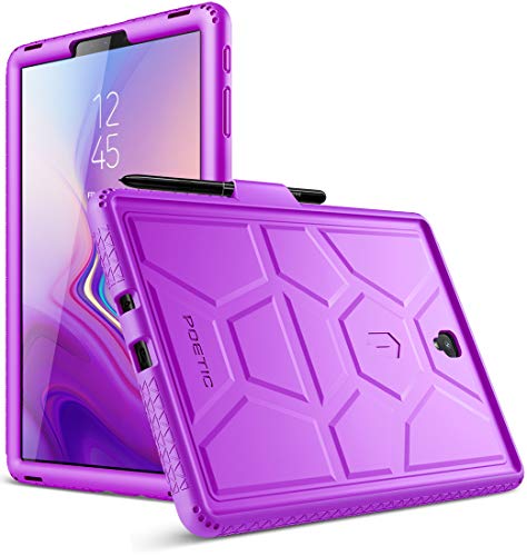 Product Cover Galaxy Tab S4 10.5 Case, Poetic TurtleSkin Series [Corner/Bumper Protection][Grip][Bottom Air Vents] Protective Silicone Case for Samsung Galaxy Tab S4 10.5 Inch (2018) - Purple