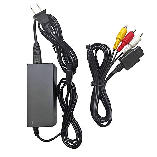 Product Cover AreMe AC Power Supply Adapter, AV Composite Cable for Nintendo Gamecube NGC System