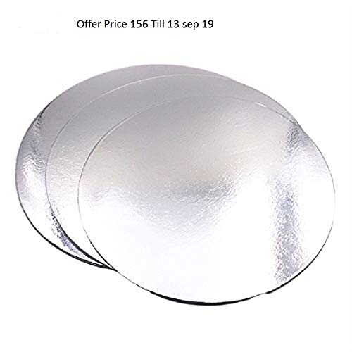 Product Cover SMARTBUYER 9 Inch Silver Round Cake Base - Pack of 10
