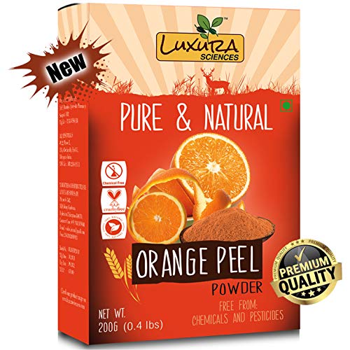 Product Cover Luxura Sciences Pure Orange Peel Powder For Skin Whitening 200 Grams.(Santra Chilka)