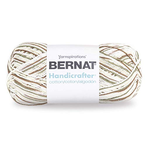 Product Cover Bernat Handicrafter Cotton Yarn, Gauge 4 Medium Worsted, Wooded Moss