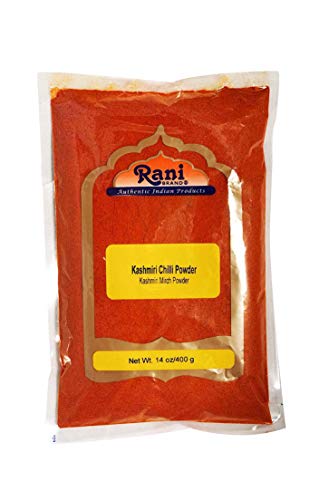 Product Cover Rani Kashmiri Chilli Powder (Deggi Mirch, Low Heat) Ground Indian Spice 14oz (400g) ~ All Natural, Salt-Free | Vegan | No Colors | Gluten Free Ingredients | NON-GMO | Indian Origin