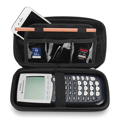 Product Cover ProCase Hard EVA Case for Texas Instruments Ti-84 Plus, Durable Travel Storage Carrying Box Protective Bag for Ti-84 Ti-83 Ti-85 Ti-89 Ti-82 Plus/C CE Graphing Calculator and More -Black