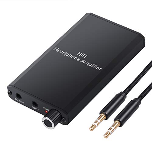 Product Cover LiNKFOR Portable Headphone Amplifier with Lithium Battery Two-Stage Gain Switch portable headphone amp 3.5mm Audio Rechargeble Hifi Earphone phones audio Amplifier for MP3 MP4 Phone ipad and Computer 