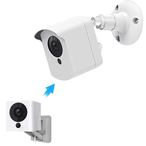 Product Cover Wyze Camera Wall Mount Bracket, Protective Cover with Security Wall Mount for Wyze Cam V2 V1 and Ismart Spot Camera Indoor Outdoor Use, White (1 Pack) - by Mrount
