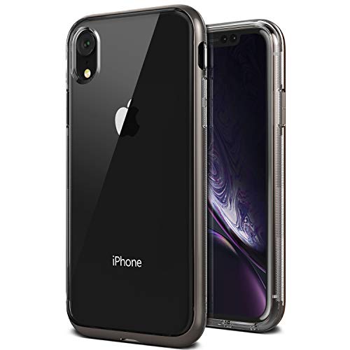 Product Cover iPhone XR Case, VRS Design [Black] Transparent Dual Layer Heavy Duty Protection [Crystal Bumper] Anti-Yellowing TPU Body PC Bumper Compatible with Apple iPhone Xr 6.1 inch(2018)