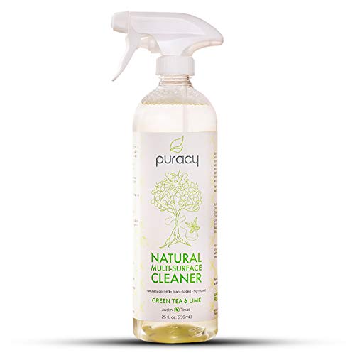 Product Cover Puracy Natural Plant Based Multi Surface, All Purpose & Glass Cleaner Spray, Made in USA with Green Tea & Lime - 739ml