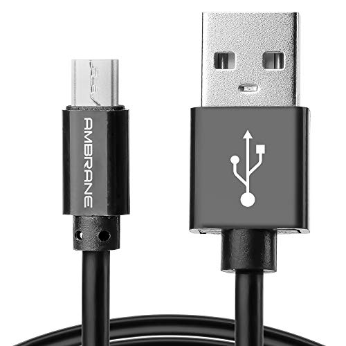 Product Cover Ambrane ACM-1 2.4A Micro USB Fast Charging Cable for Android Devices (1 Meter, 3.3 Feet) -(Black)