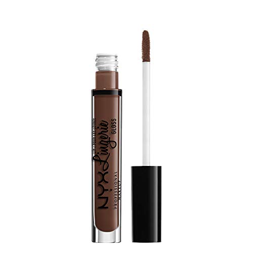 Product Cover NYX PROFESSIONAL MAKEUP Lip Lingerie Gloss, Milk Chocolate Brown, 0.11 Ounce
