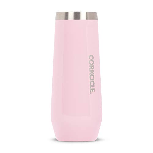 Product Cover Corkcicle 7oz Stemless Flute - Sip Champagne in Style - Rose Quartz