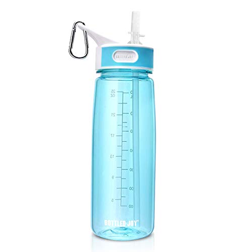 Product Cover BOTTLED JOY Super Quality Student Water Bottle with Straw 27oz Sport Water Bottle Hot&Cold Hydro Jug for Daily Intake