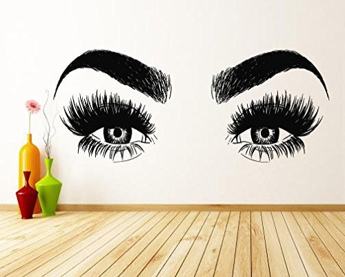 Product Cover Lash Decor Eyelash Wall Stickers Lash Decal for Walls Salon Decorations for Wall Beauty Salon Decor Beauty Wall Decals Eyelash Wall Decal Salon Wall Decals Lash Decals for Walls Lash Wall Decal