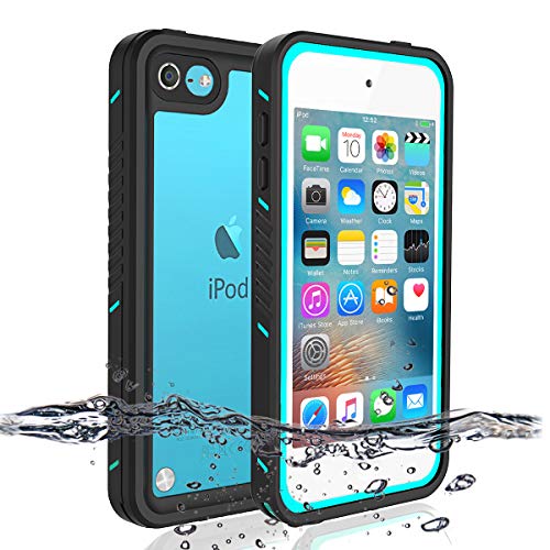 Product Cover iPod 5 iPod 6 iPod 7 Waterproof Case, Re-Sport Shockproof Dirtproof Snowproof Full-Body Protective Case Cover Built-in Screen Protector Compatible iPod Touch 5th/6th/7th (Blue)