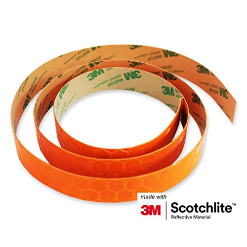 Product Cover Salzmann 3M Scotchlite Reflective Sticker, Orange, 0.8'' x 39'', 1 Roll