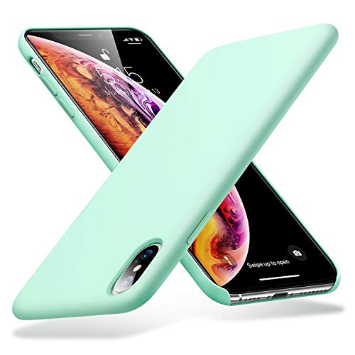 Product Cover ESR Yippee Color Soft Case for iPhone Xs Max, Liquid Silicone Gel Rubber Soft Microfiber Cloth Lining Cushion Cover for iPhone 6.5 inch (2018 Release)(Mint Green)