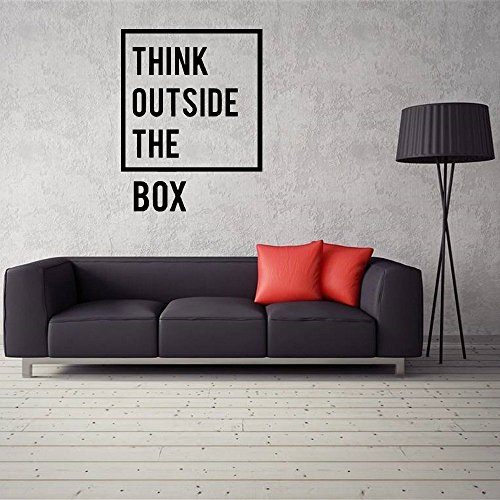 Product Cover Inspirational wall decals office wall decals wall decals for office think outside the box wall decal office vinyl wall decal wall decals office quotes inspirational motivational office decals