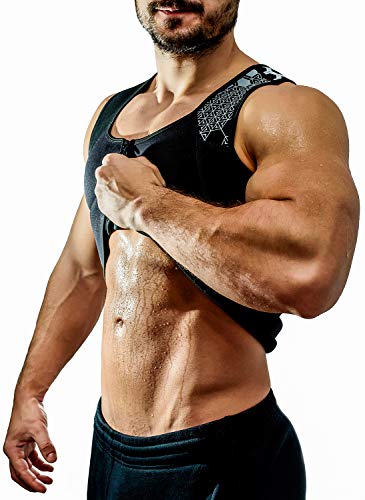 Product Cover Fitzone Hot Men Sweat Vest, Neoprene Vest, Workout Sauna Vest, Compression Sweat Vest (Large)