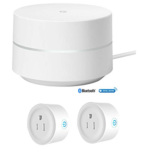 Product Cover Google Wi-Fi - 1-Pack (GA00157-US) w/Deco Gear 2 Pack WiFi Smart Plug