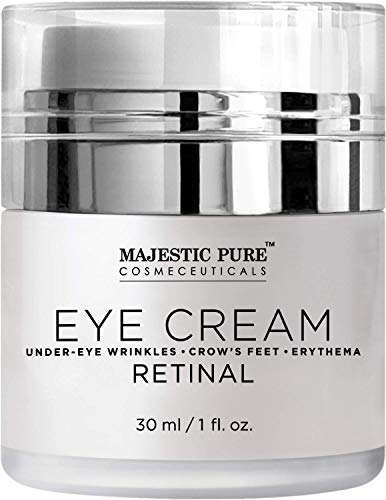 Product Cover Under Eye Cream by Majestic Pure - Age Defying Retinal - Reduces the Appearances of Wrinkles, Dark Circles, Puffiness, Crow Feet and Hyperpigmentation, 1 fl. oz.