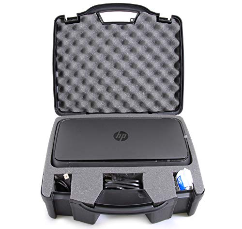 Product Cover Casematix Portable Printer Carry Case Compatible with HP Officejet 250 Wireless Mobile Printer, Ink Cartridges and Power Cable