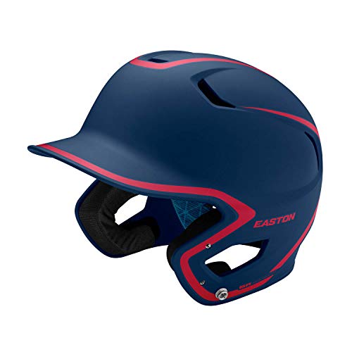 Product Cover EASTON Z5 2.0 Batting Helmet | Baseball Softball | Junior | Matte Navy / Red | 2020 | Dual-Density Impact Absorption Foam | High Impact Resistant ABS Shell | Moisture Wicking BioDRI Liner