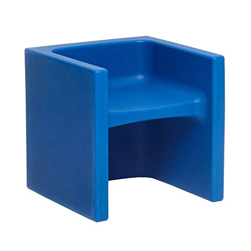 Product Cover ECR4Kids Tri-Me 3-in-1 Cube Chair, Portable Indoor/Outdoor Play Seat or Table for Kids and Toddlers, Blue