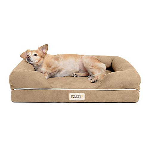 Product Cover Friends Forever Orthopedic Dog Bed Lounge Sofa Removable Cover 100% Suede 2.5