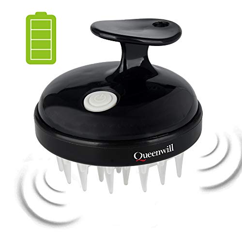 Product Cover Queenwill H01B Hair Scalp Massager 2 Mode Soft Comb Scalp Massager for Scalp Care Hair Cleaning and Massager