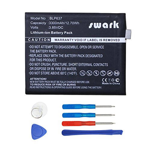 Product Cover Swark Replacement Battery BLP637 Compatible with OnePlus 5 / 5T, A5000, A5010 with Toolkit