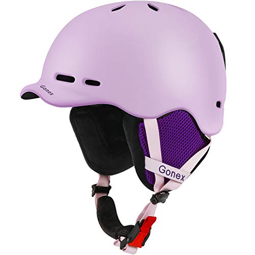 Product Cover Gonex Ski Helmet, Snowboard Helmet with Detachable Inner Padding, Lightweight Helmet for Women & Young Size M Pink
