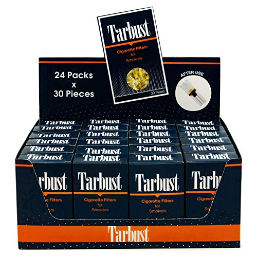 Product Cover TarBust Disposable Cigarette Filters, Tar Filter for Cigarettes, 8mm, Display Box (24x30)