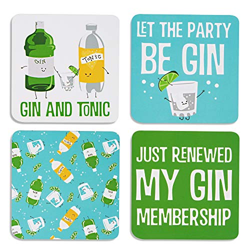 Product Cover Pavilion Gift Company 74933 Gin & Tonic Sentiment, Pattern and Character Holder 4