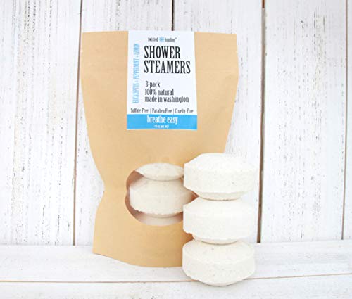 Product Cover Shower Steamers - 'Breathe Easy' (Eucalyptus+Peppermint+Lemon) 100% Natural Made In U.S.A.
