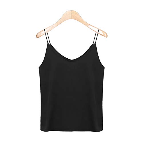 Product Cover Van Royal Womens Camisole Tops Tees Tank Ladies Cami Tops Soft Satin Sexy V Neck Crop Top Elegant