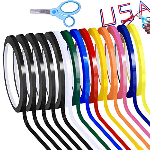 Product Cover Supla 10 Colors 14 Rolls Whiteboard Art Tape 1/4