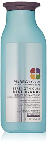 Product Cover Pureology Strength Cure Best Blonde Purple Shampoo | Restore & Tone | Sulfate-Free | Vegan | 8.5 oz.