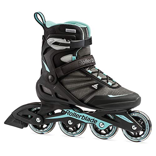 Product Cover Rollerblade Zetrablade Women's Adult Fitness Inline Skate, Black and Light Blue, Performance Inline Skates
