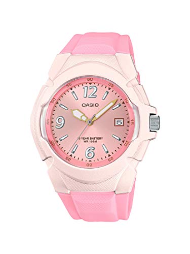 Product Cover Casio Women's Sporty Stainless Steel Quartz Watch with Resin Strap, Pink, 15 (Model: LX-610-4A2VCF)