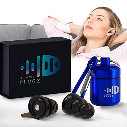Product Cover Xtreme Plugz Noise Cancelling Earplugs - High Fidelity Hearing Protection for Concerts Musicians Motorcycle Sensory Disorders and Other Noisy Environments - 3 Different Sizes to Fit All Ear Shapes