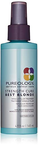 Product Cover Pureology Strength Cure Best Blonde Miracle Filler Hair Treatment | Restores Hair Cuticle | For Color Treated Hair | Vegan | 4.9 oz.